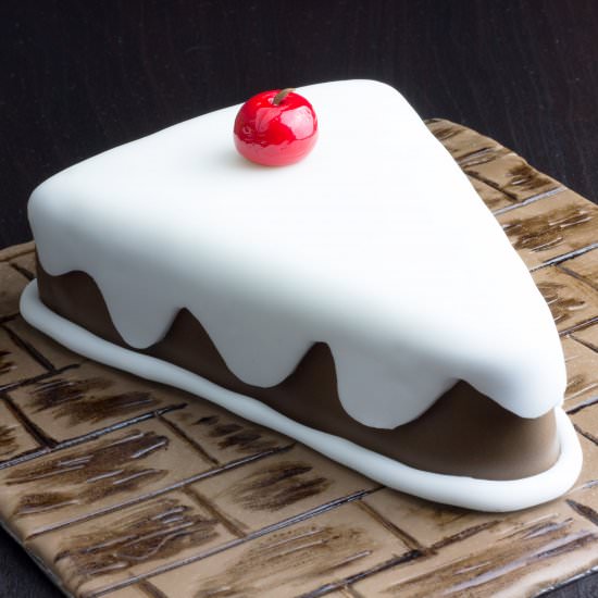 Fondant Cake Slice