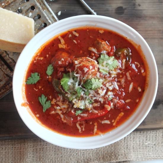 Crock Pot Sausage and Peppers