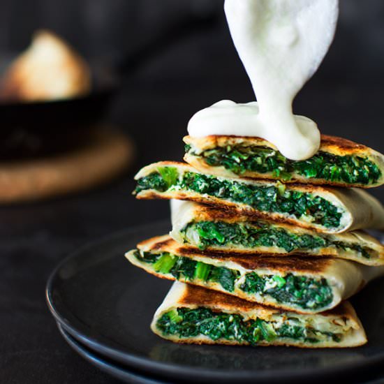 Spinakopita Quesadilla