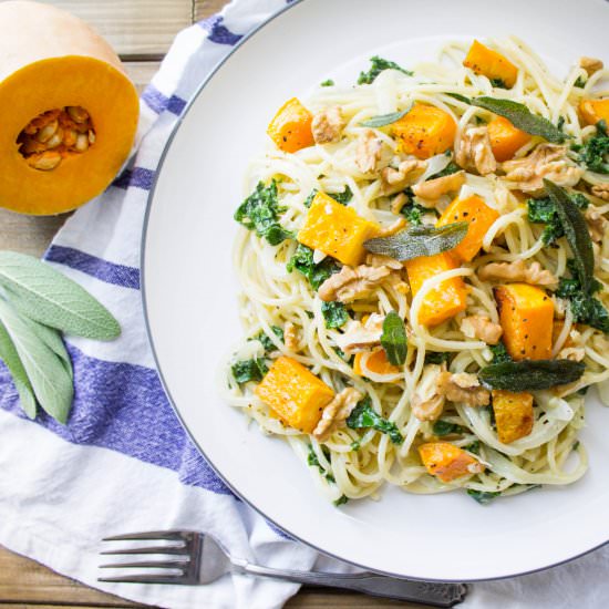 Autumn Spaghetti w/ Butternut Squash