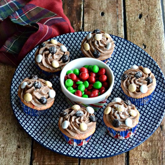 White Chocolate Peppermint Cupcakes