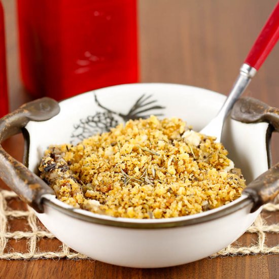 Mushroom, Rice & Spinach Casserole