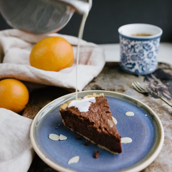 Chocolate Almond & Orange Tarts