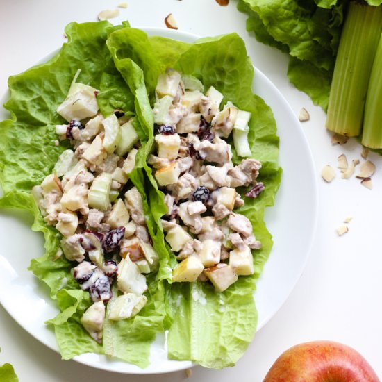 vegan tuna salad lettuce wraps