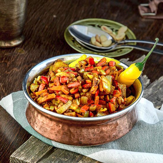 PUMPKIN RIND STIR-FRY