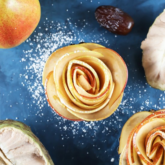 Vegan Raw Cherimoya Pear Tart