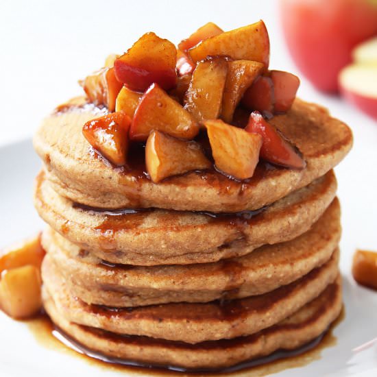 Whole Wheat Apple Pie Pancakes