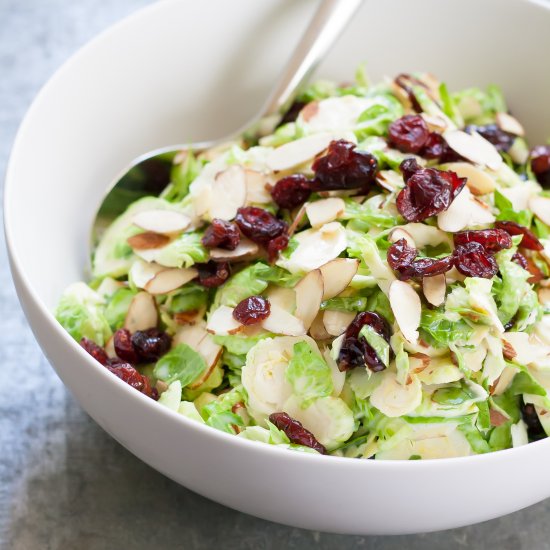 Brussels Sprout & Cranberry Salad