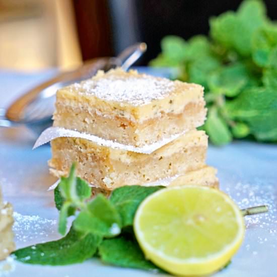 Cuban Mojito Shortbread Bars