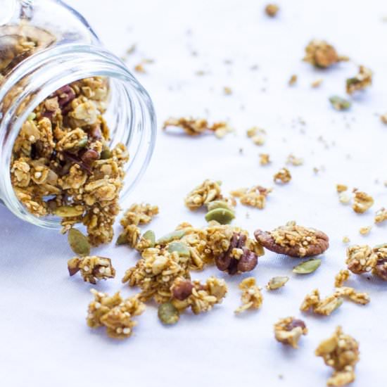 Healthy Pumpkin Spice Granola