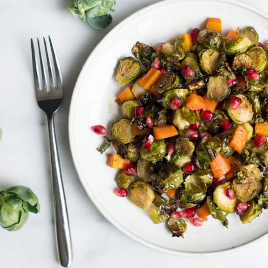 Maple Roasted Brussels Sprouts