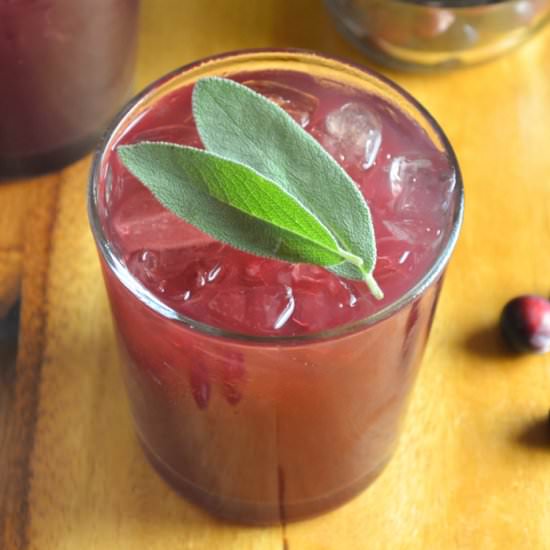 Cranberry Sage Moscow Mules