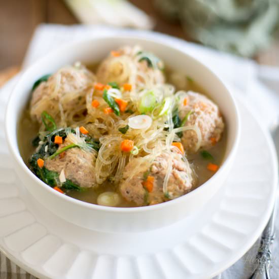 Meatball and Noodle Soup