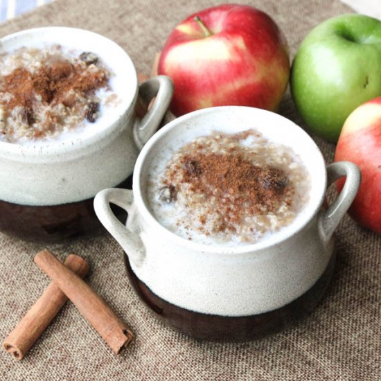 Apple Pie Steel Cut Oatmeal