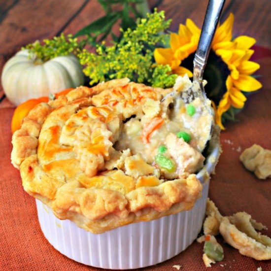 His and Hers Turkey Pot Pies