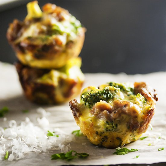 Three Cheese Broccoli Bites