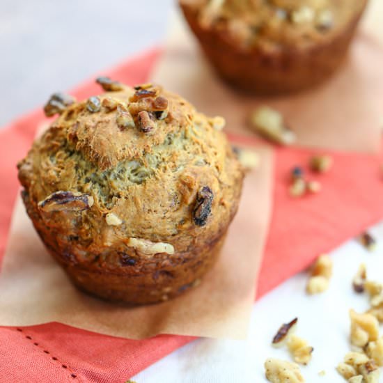 Banana Walnut Vegan Muffins