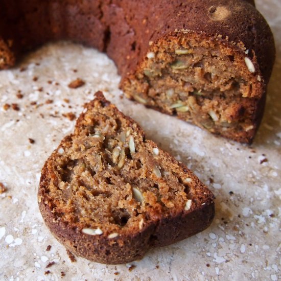 Rye Pound Cake with Seed Medley