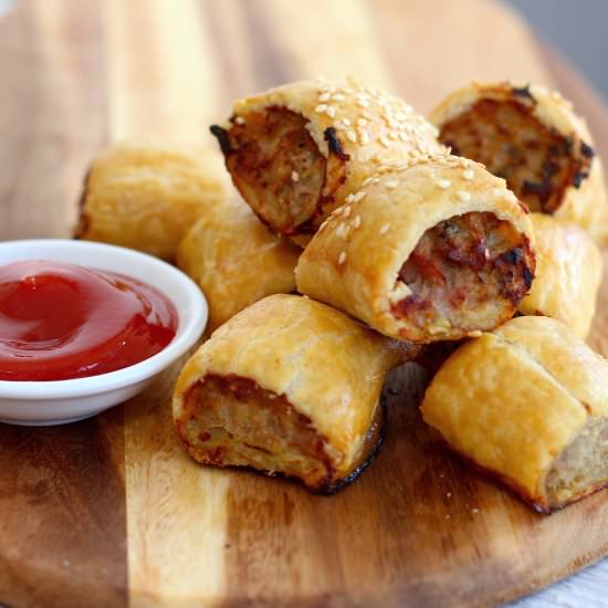 Pork, Apple & Sage Sausage Rolls