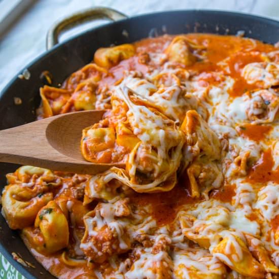 Sausage Tortellini Skillet