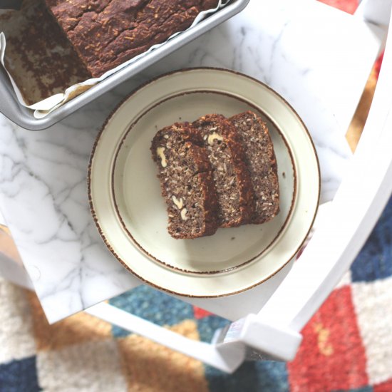 Vegan, Sugarfree & GF Banana Bread