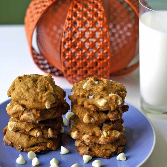 White Chocolate Pumpkin Cookies