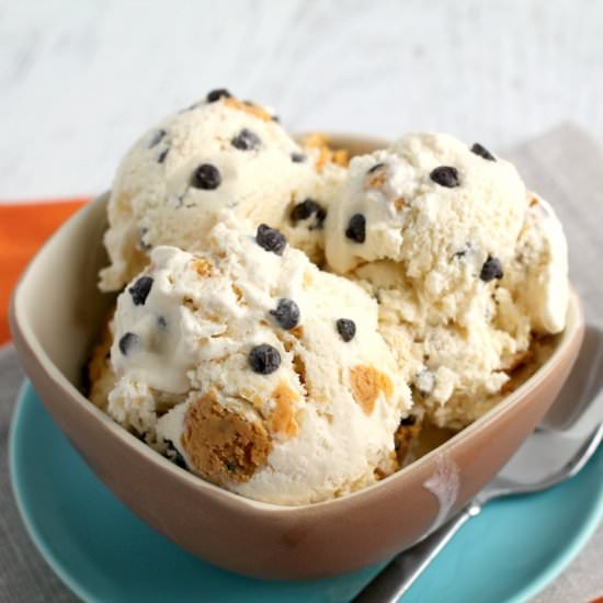 Pumpkin Cookie Dough Ice Cream