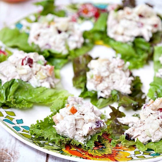 Turkey Grape Apple Walnut Salad