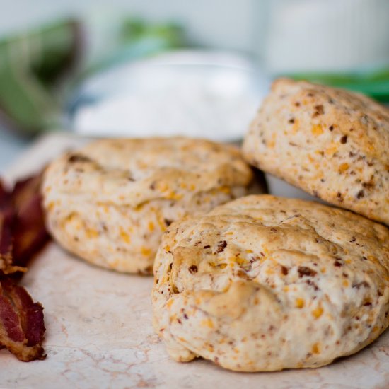 Cheddar Bacon Scones