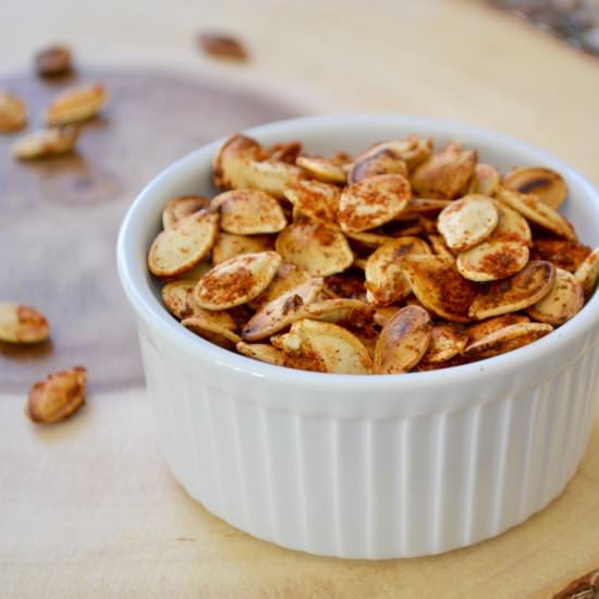 BBQ Roasted Pumpkin Seeds