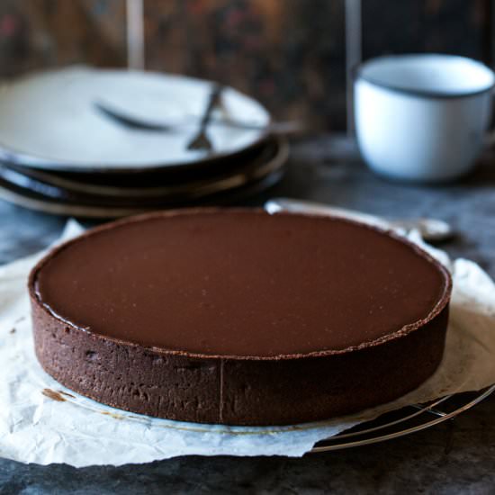 Buckwheat Chestnut and Caramel Pie