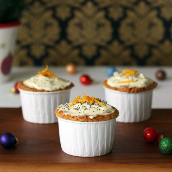 Orange and Poppy Seed Low  Cupcakes