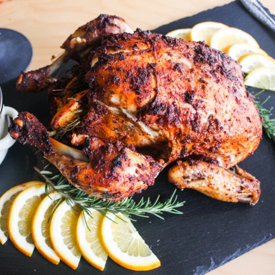 Spicy Citrus Whole Roasted Chicken