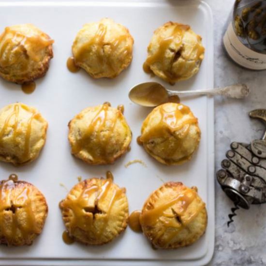 Apple Hand Pies with Caramel Sauce