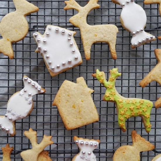 Marmalade Cookies with Whisky Icing