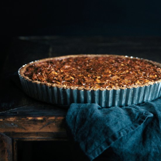 Pecan Pie with Cinnamon Spelt Crust