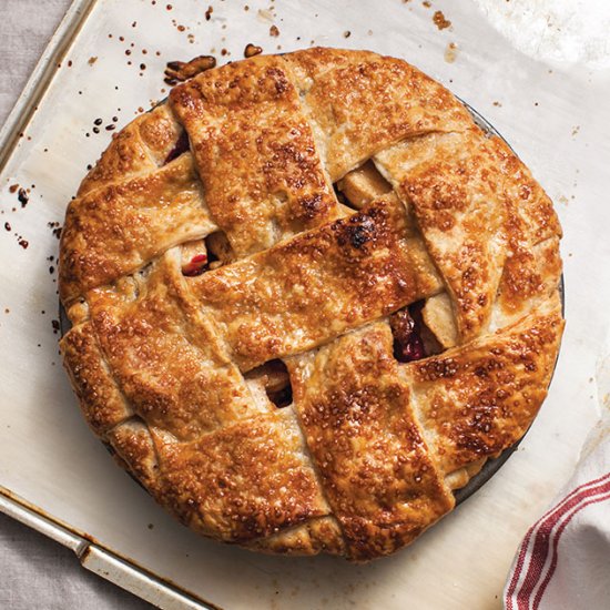 Apple Cranberry Walnut Pie