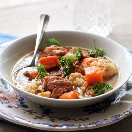 Veal Stew with Roasted Vegetables