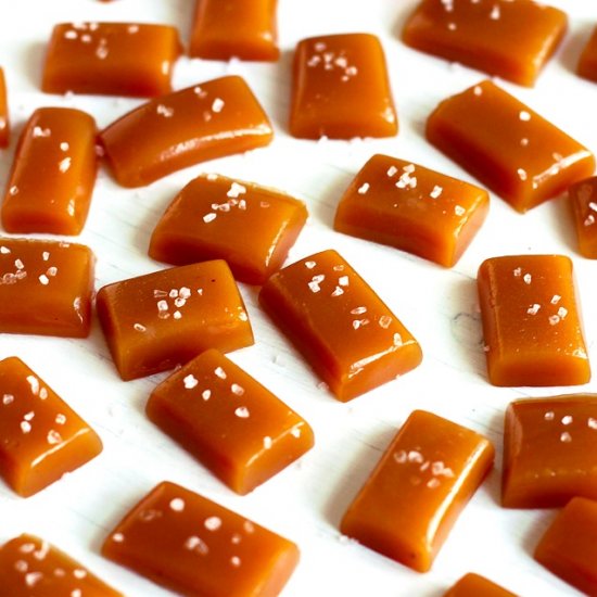 Apple cider caramels