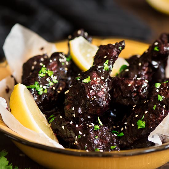 Blueberry Chipotle BBQ Wings