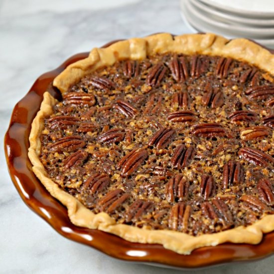 Chocolate Bourbon Pecan Pie