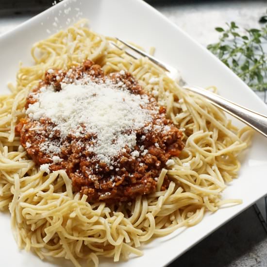 Bolognese Sauce for Spaghetti