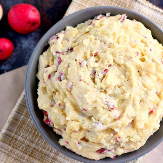 Slow Cooker Garlic Parmesan Potatoes