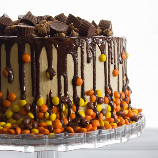 Chocolate and Peanut Butter Cake