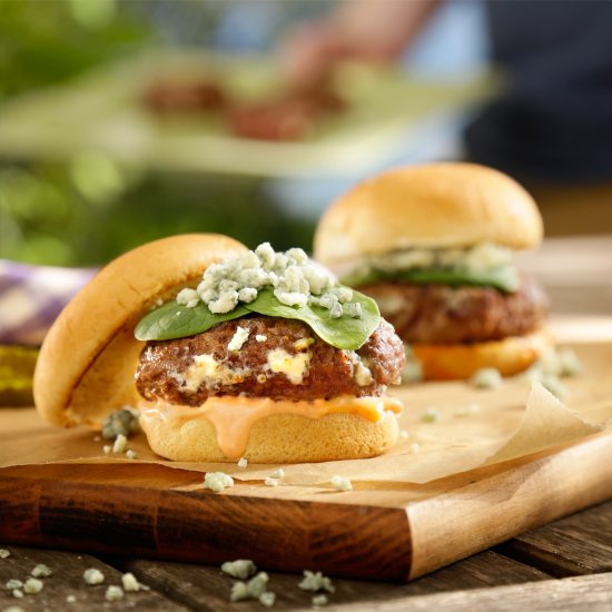 Spinach Bleu Cheese Slider