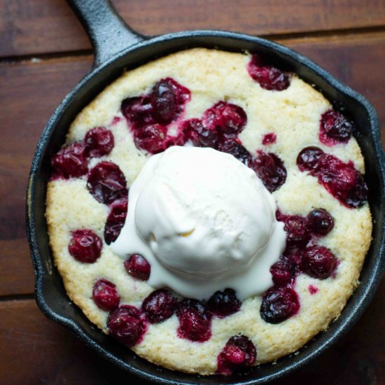 Skillet Cranberry Cobbler