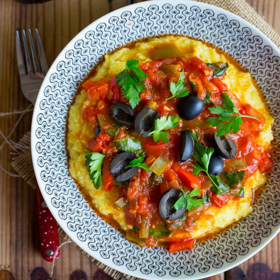 Pizza Polenta Bowls