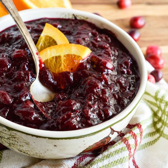 Slow Cooker Cranberry Sauce