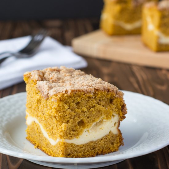 Pumpkin Cream Cheese Coffee Cake