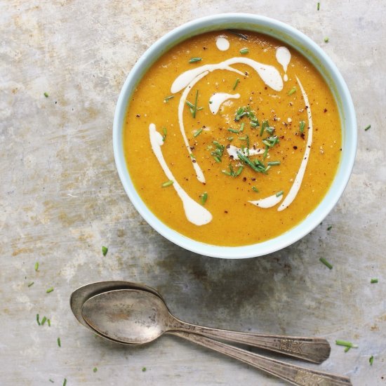 Golden Beet Soup with Cashew Cream